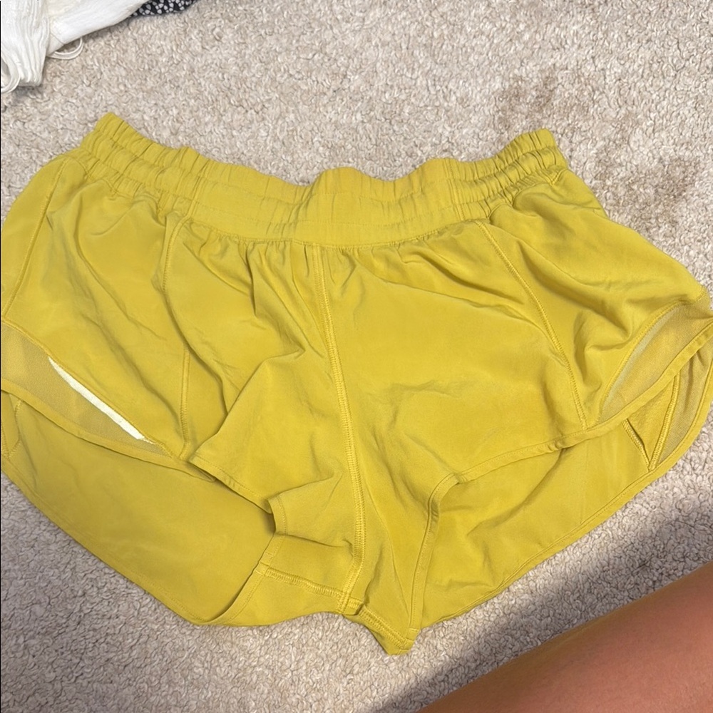 lululemon athletica Bright Yellow Athletic Shorts